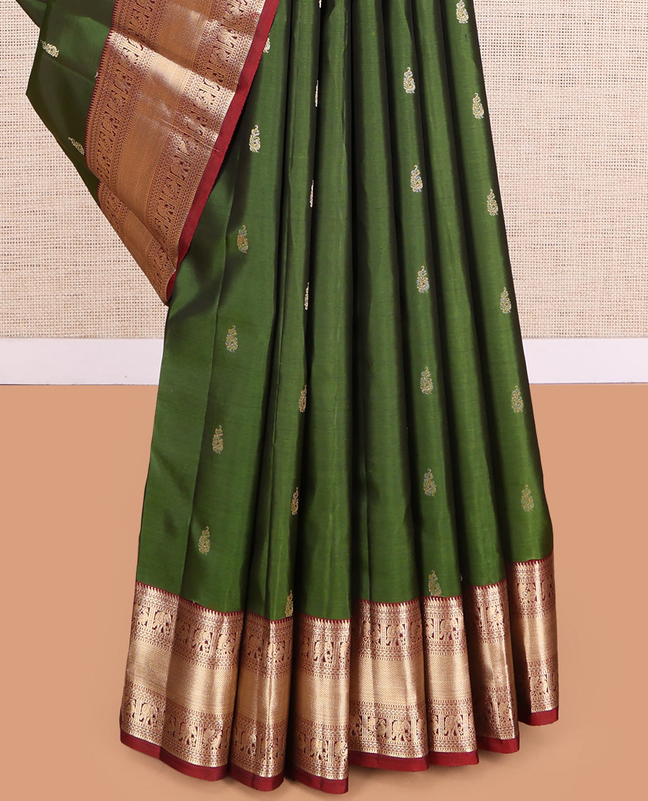 Green Kanchipuram Silk Saree