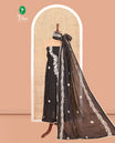 Black Material Chudidar Set