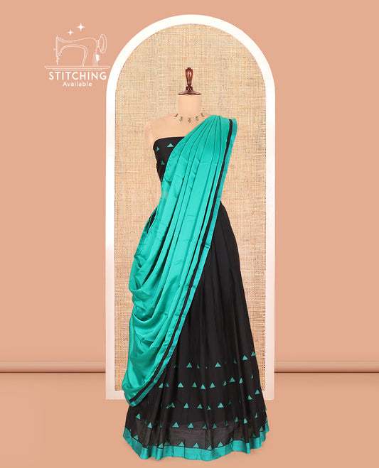 Black Half-Saree