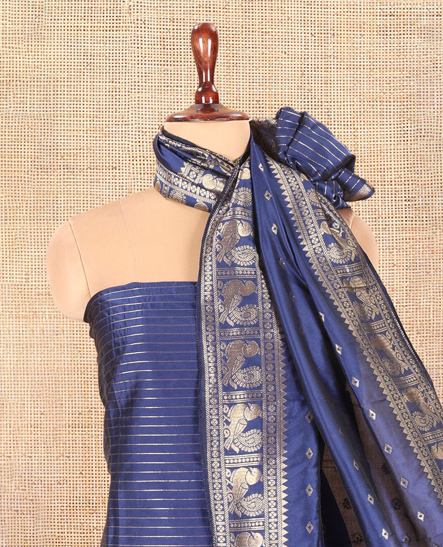 Magenta Semi-Silk Material Chudidar Set