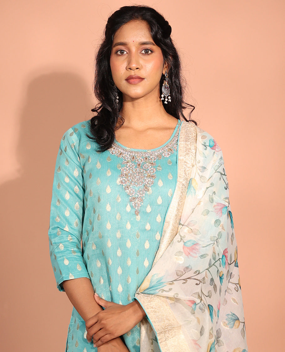 Blue Tissue Readymade Suit