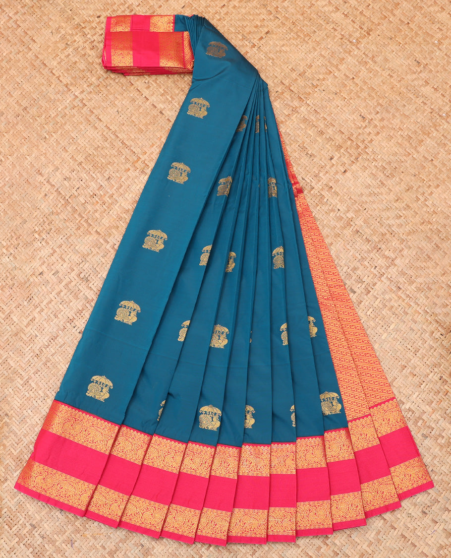 Blue Budget Silk Saree
