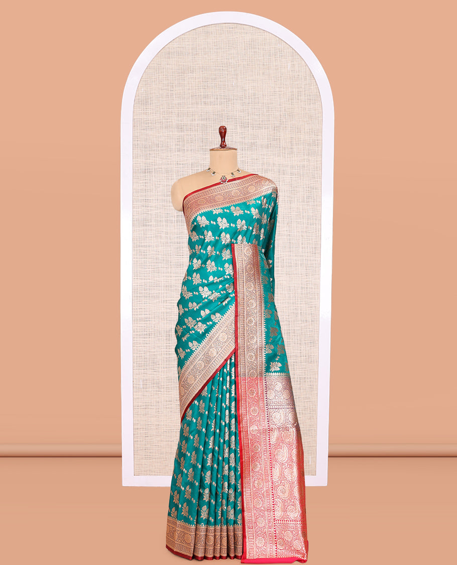 Green Banaras Nylon Saree