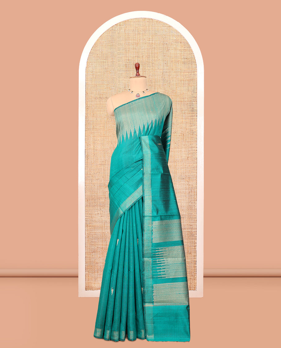 Green Dupion Saree