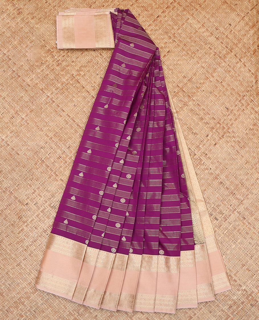 Purple Budget Silk Saree