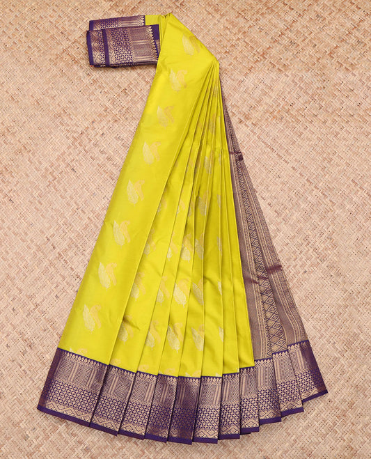 Green Peacock Budget Silk Saree