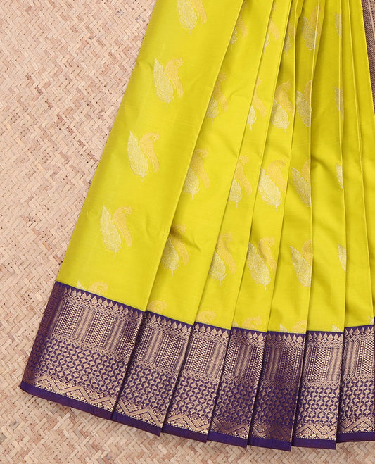Green Peacock Budget Silk Saree