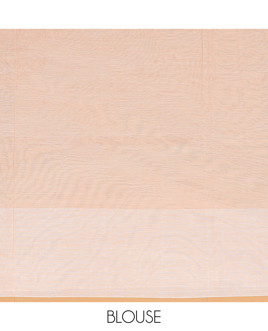 Sandal buttas Coimbatore Cotton saree, unique buttas woven border, and pallu