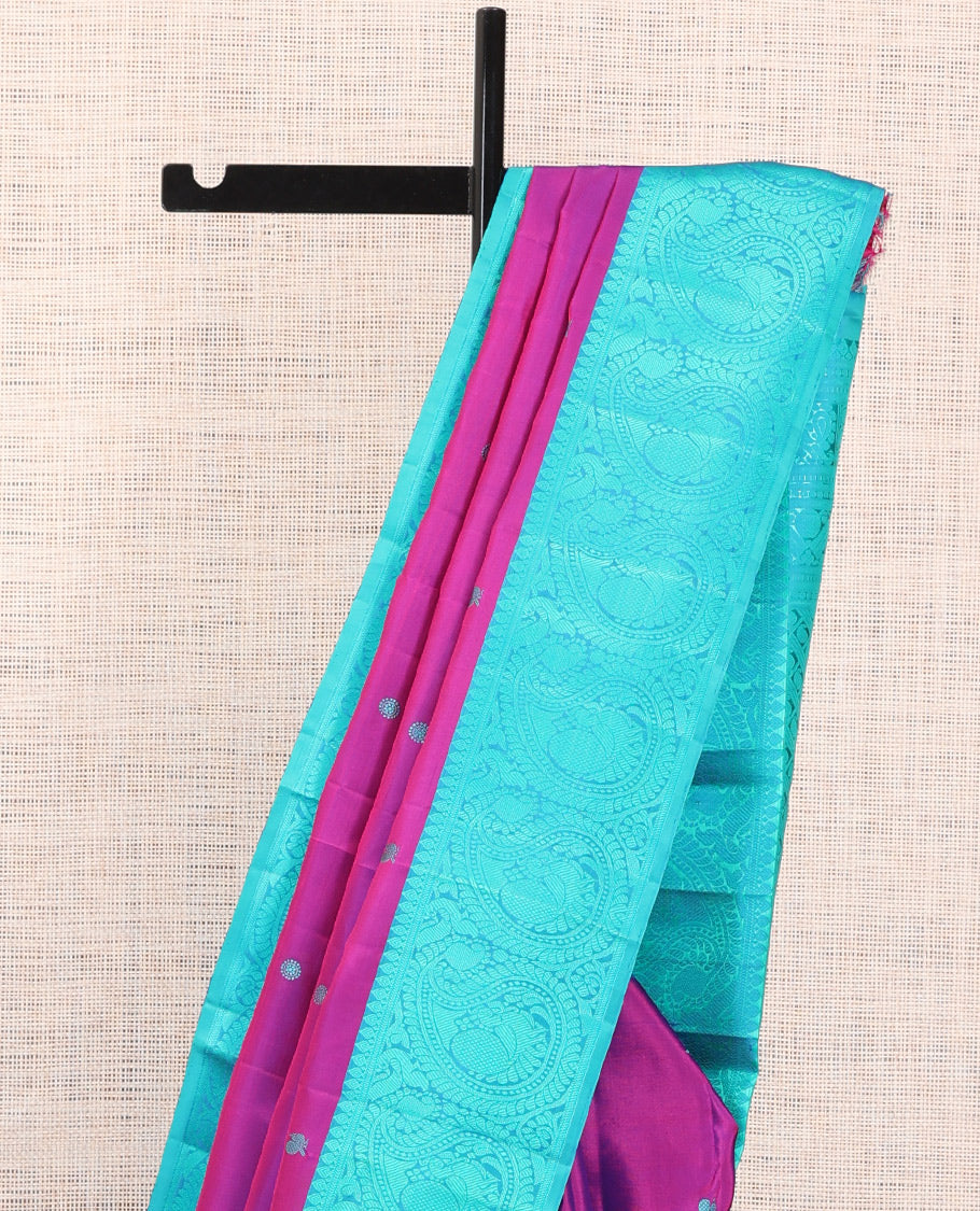 Purple Kanchipuram Silk Saree