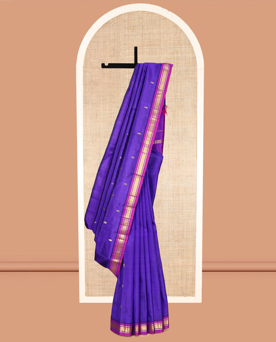Violet Kanchipuram Silk Saree