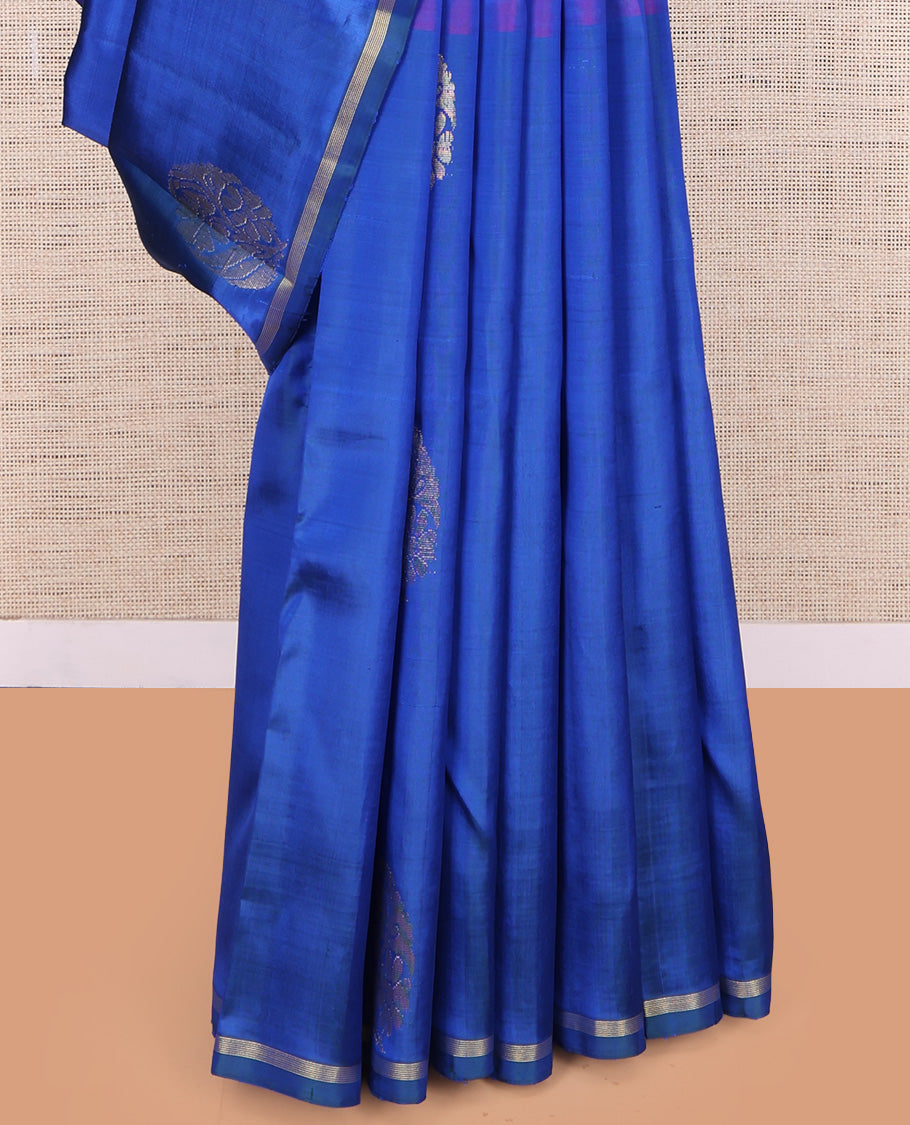 Blue Kanchipuram Silk Saree