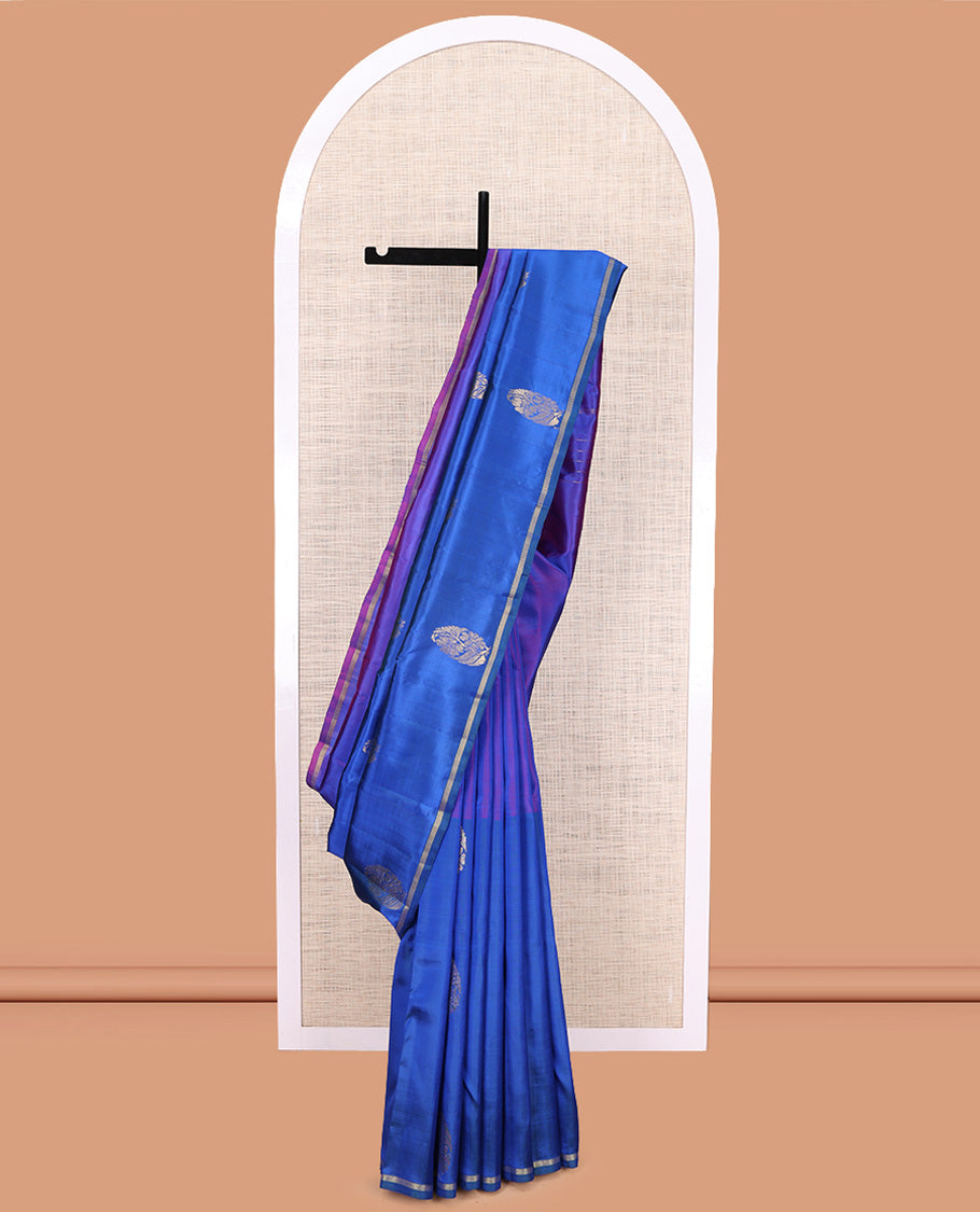 Blue Kanchipuram Silk Saree