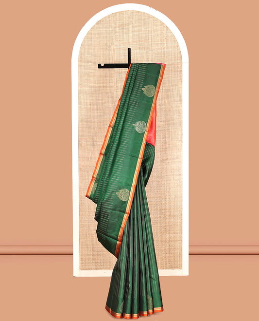 Green Mayuri Soft Silk Saree