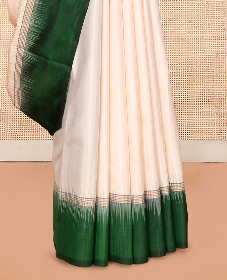 Cream Mayuri Soft Silk Saree