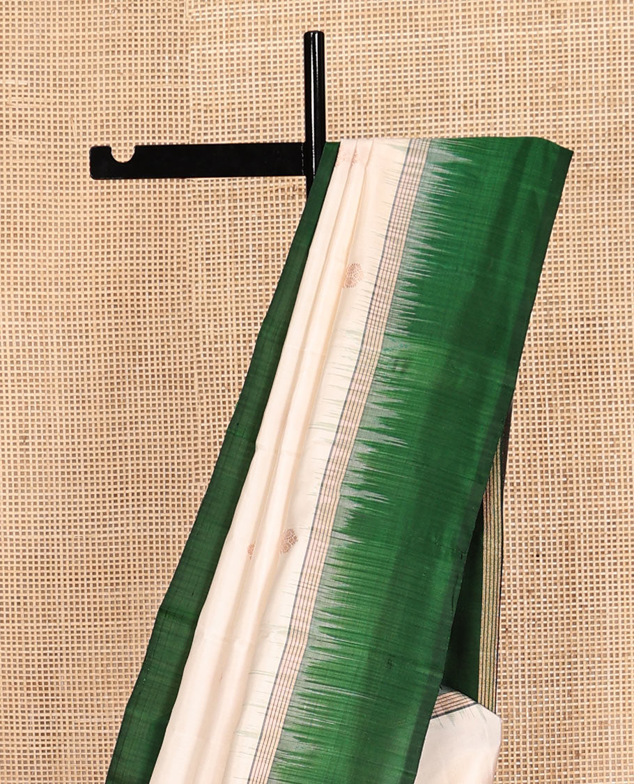 Cream Mayuri Soft Silk Saree