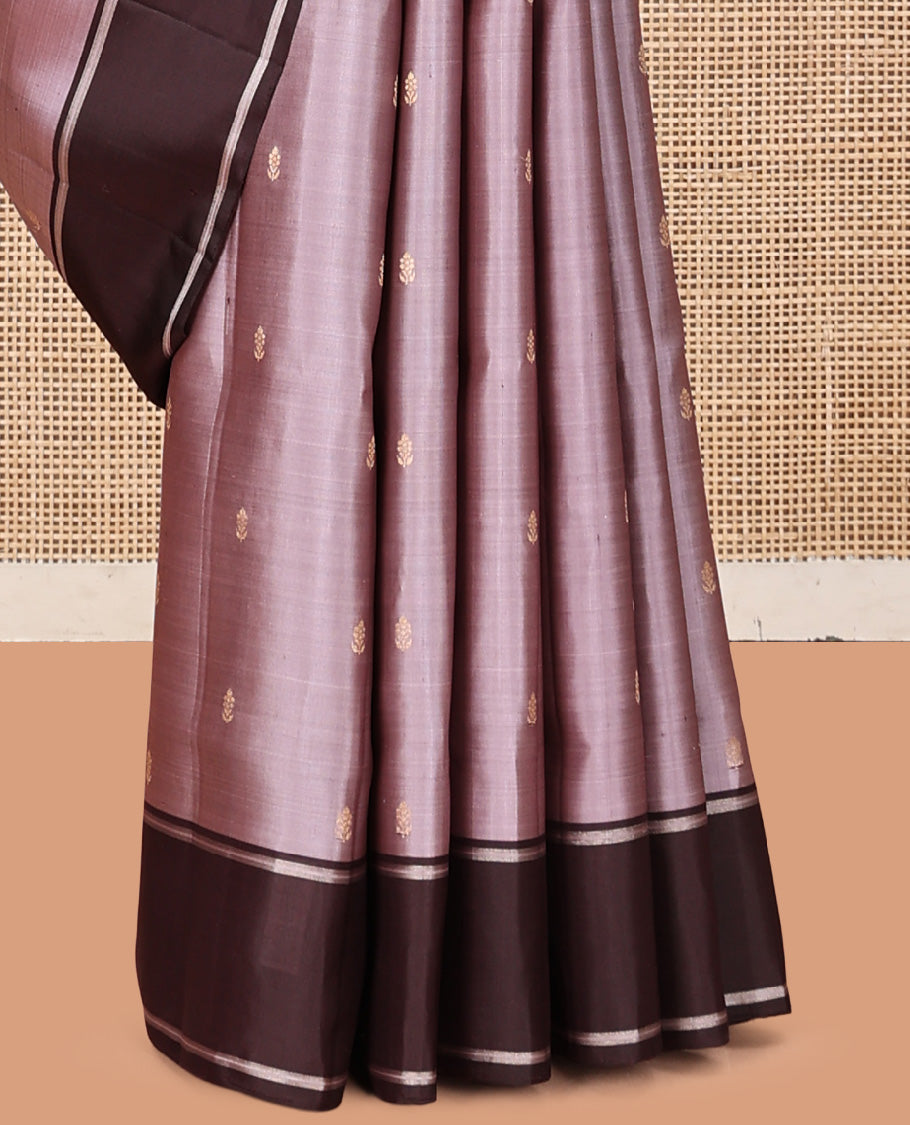 Lavender Mayuri Soft Silk Saree