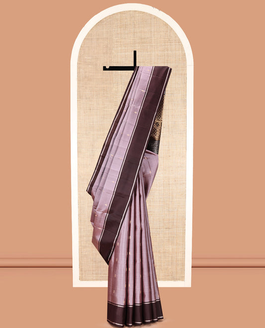 Lavender Mayuri Soft Silk Saree