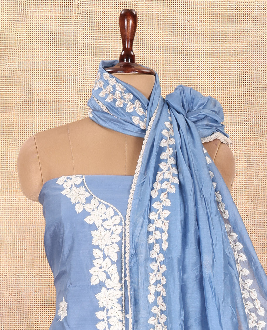 Denim Blue Material Chudidar Set