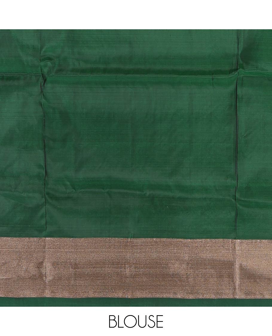 Pink zari buttas Uppada saree, contrast bavanji border, and intricately designed pallu