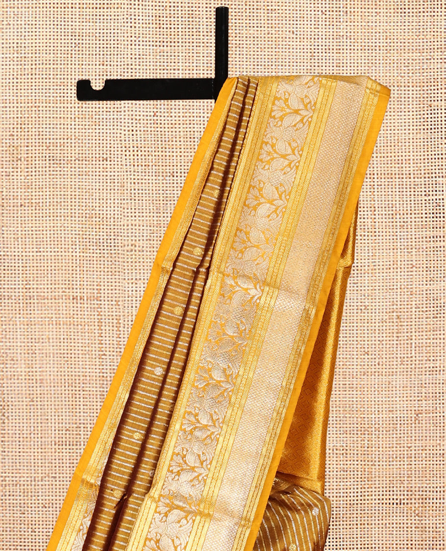 Gold Venkatagiri Silk Saree