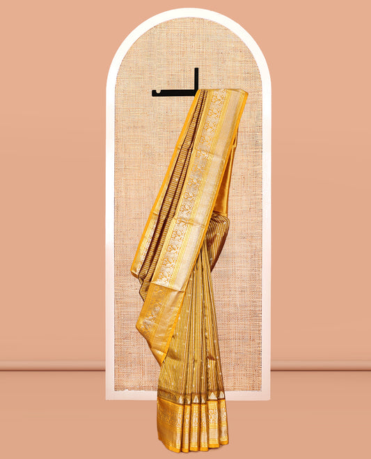 Gold Venkatagiri Silk Saree