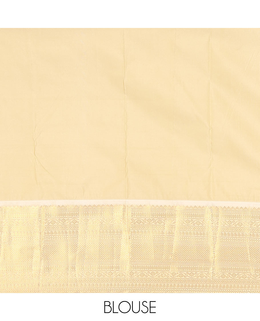 Green zari design budget silk saree, contrast traditional zari design border, and jaal pallu