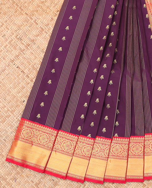 Purple Budget Silk Saree