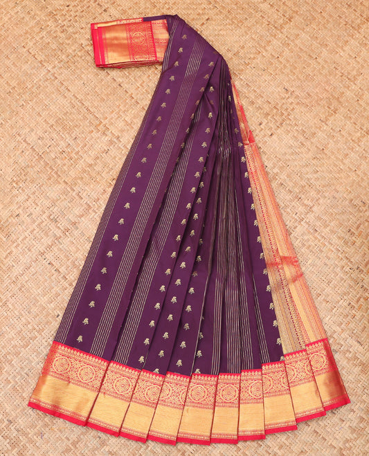 Purple Budget Silk Saree