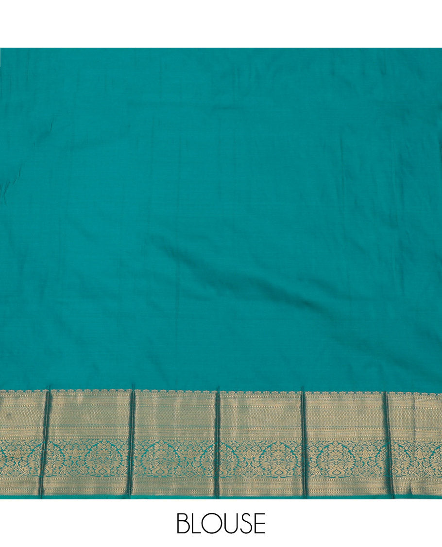 Pink Budget Silk Saree, Embellished with Zari Buttas and Checks, Complemented by a Contrast Traditional Zari Border, Grand Pallu, and a Contrast Blouse