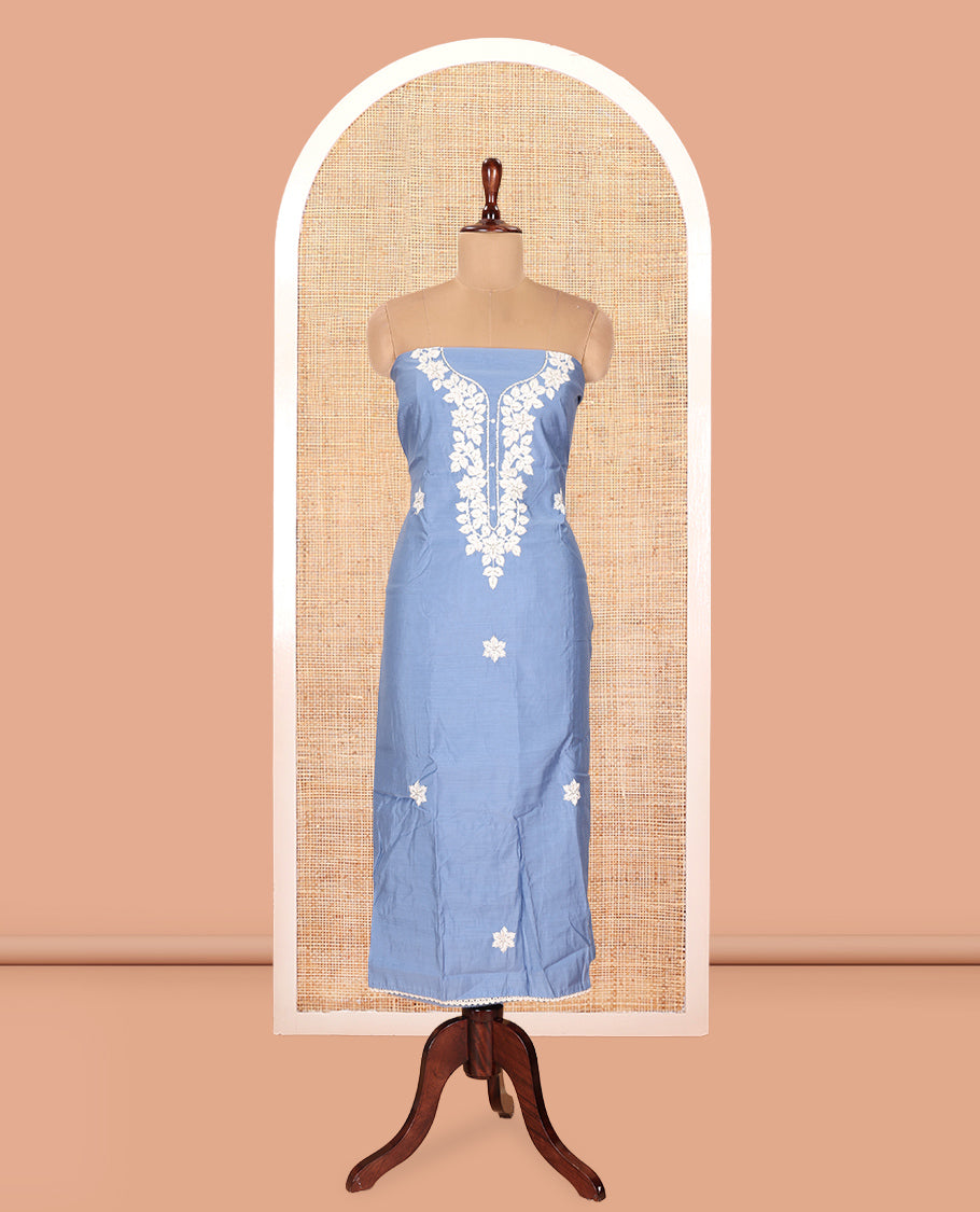 Denim Blue Material Chudidar Set
