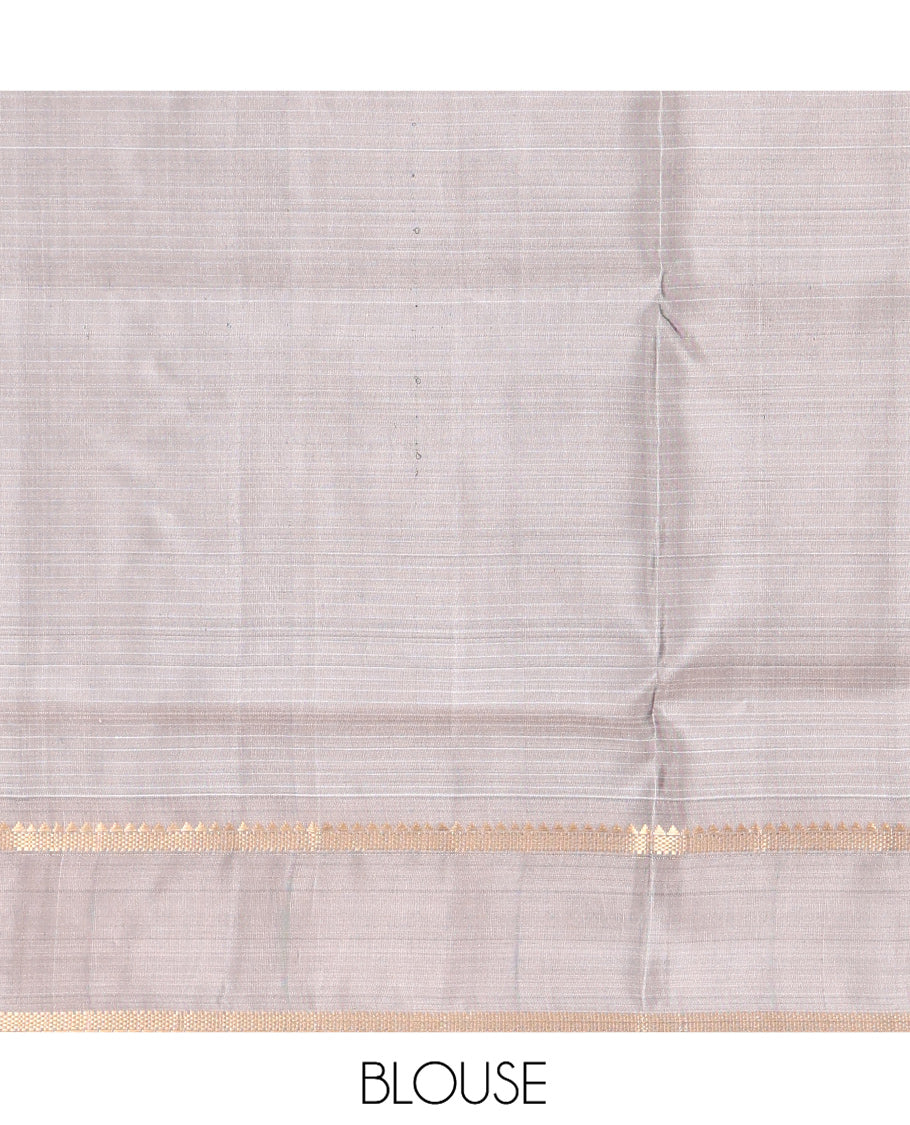 Green Checked Mayuri Lite Silk Mix Saree, a Contrast Rettai Pettu Border of Rekku, and Bentex Designs, Intricate Pallu, and a Contrast Blouse