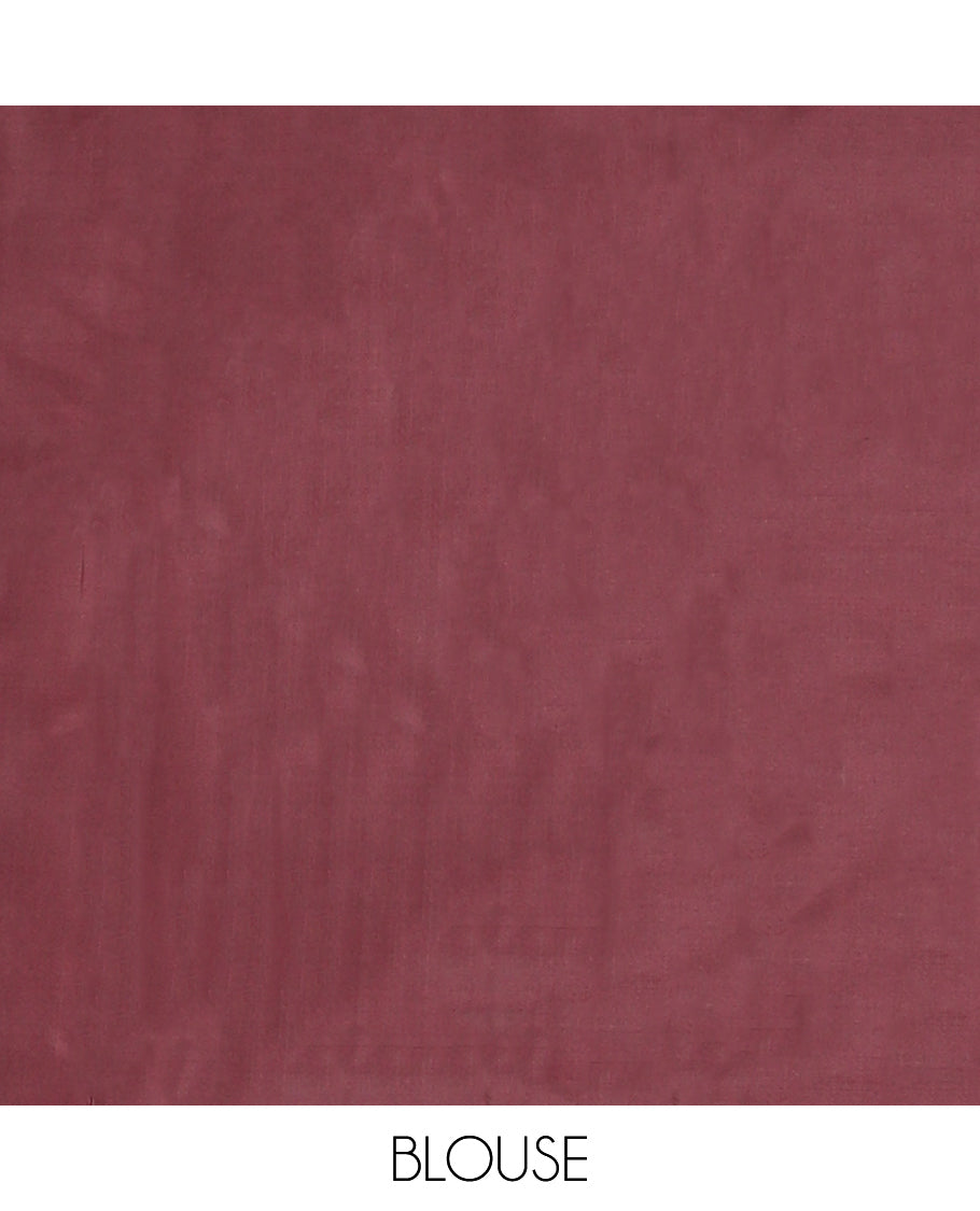 Mustard Golden-Chocolate Brown Plain Vasundhara Silk Saree