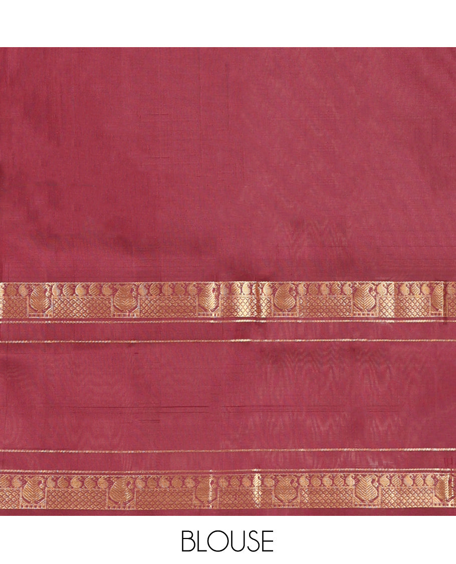 Mustard Uppada Silk Saree, Finely Crafted with Buttas, Complemented by a Contrast Traditional Zari Design Border, Floral-Paisley Pallu, and a Contrast Blouse