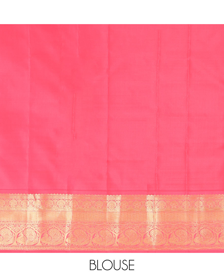 Maroon Vasundhara Lite Silk Mix Saree, Woven with Zari Buttas, a Contrast Border of Mayil Designs, Floral Pallu, and a Contrast Blouse