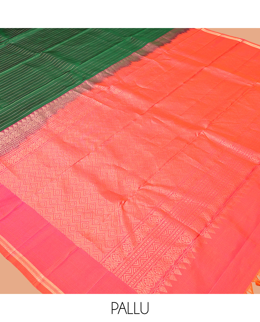 Green Mayuri Soft Silk Saree