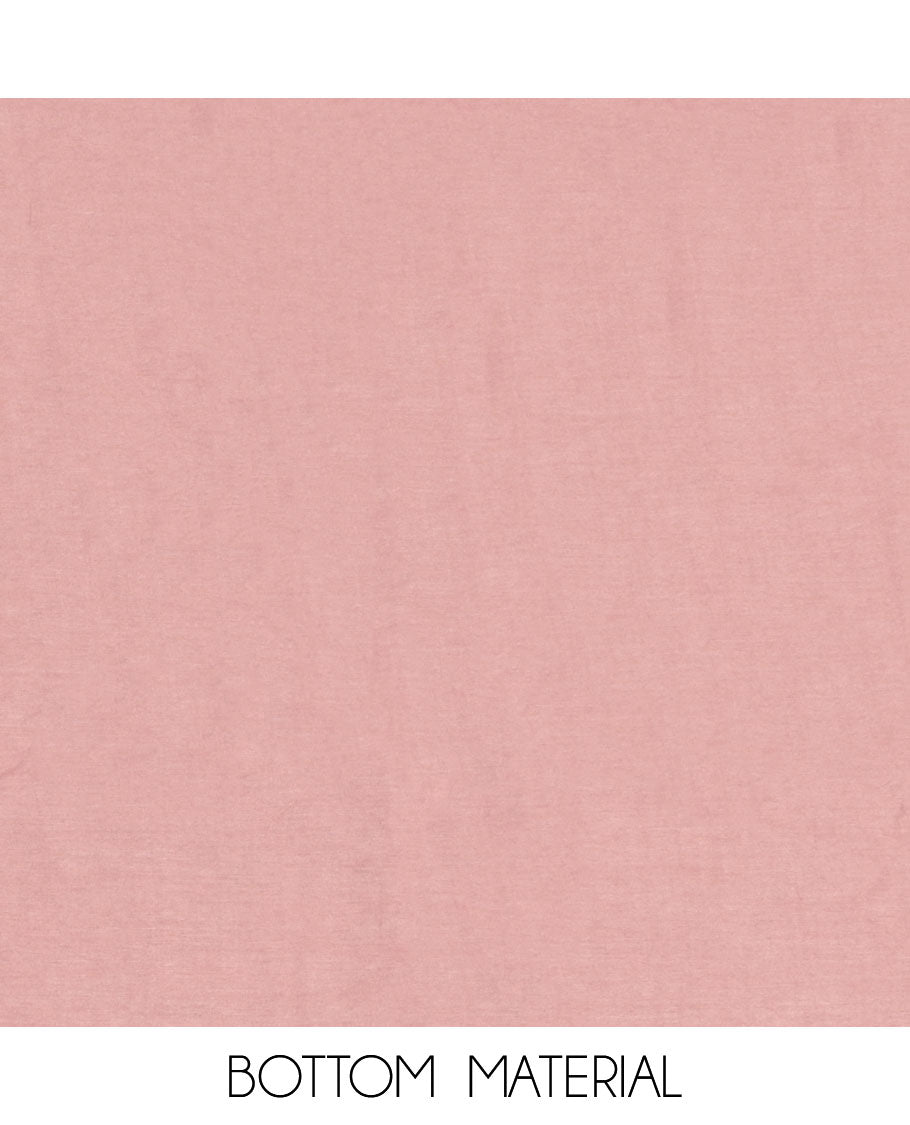 Pink Shimmer Vichitra Silk Material Chudidar Set