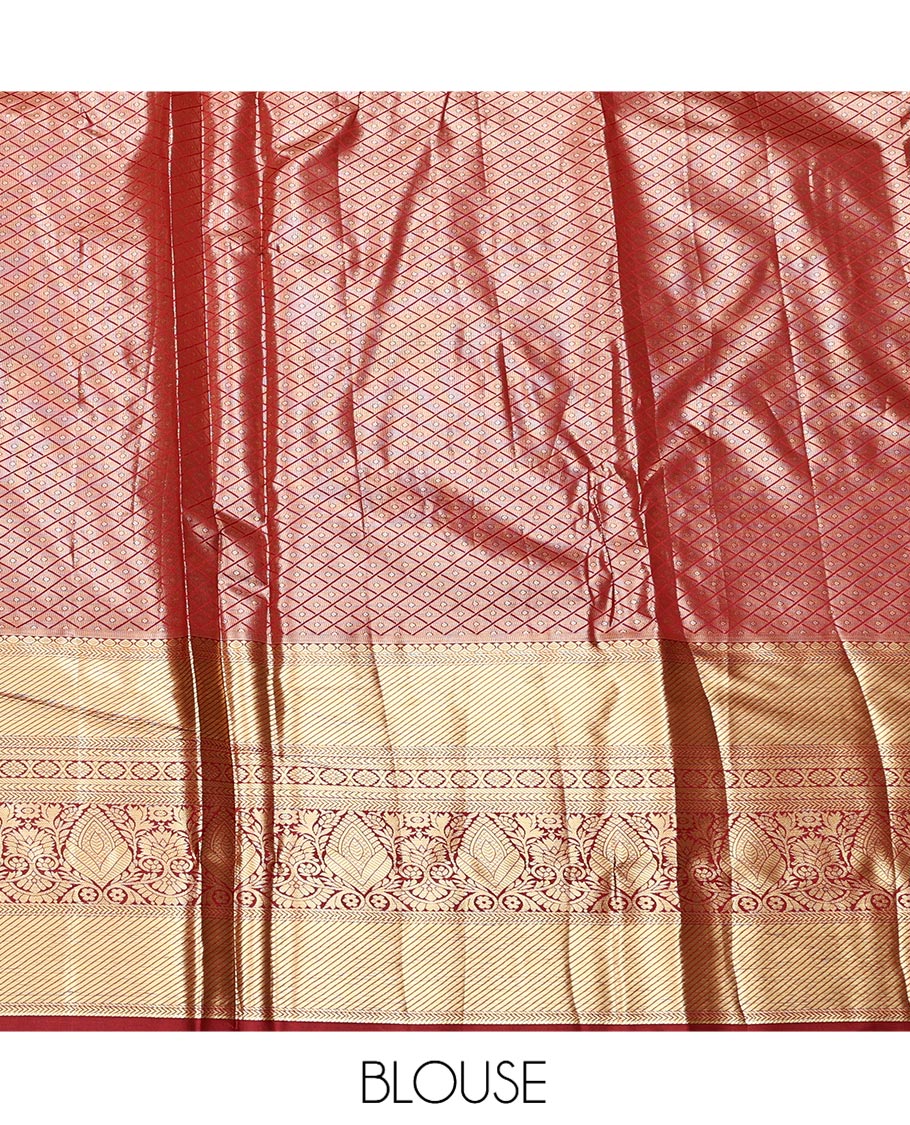 Blue Art Silk Half-Saree