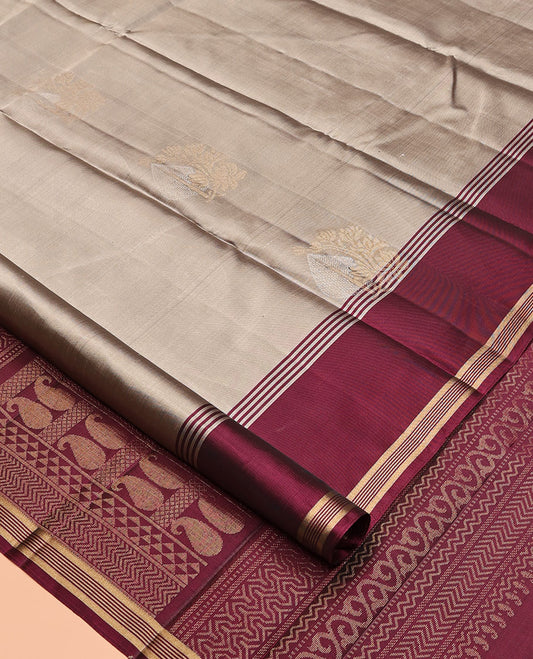 Grey Butta Mayuri Lite Silk Mix Saree