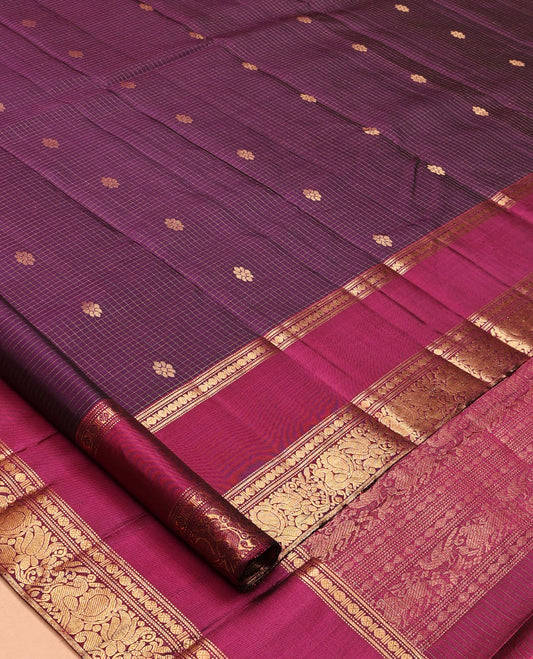 Purple Mayuri Soft Silk Saree