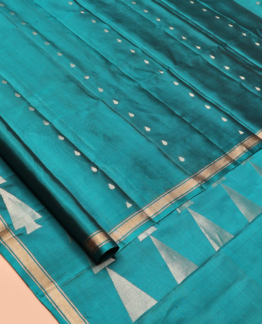 Blue Mayuri Soft Silk Saree