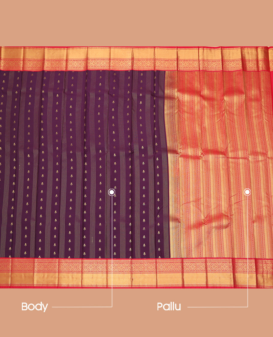 Purple Budget Silk Saree
