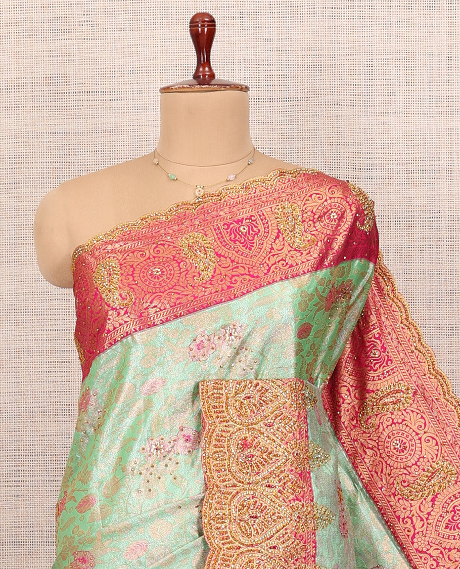 Green Mysore Silk Saree
