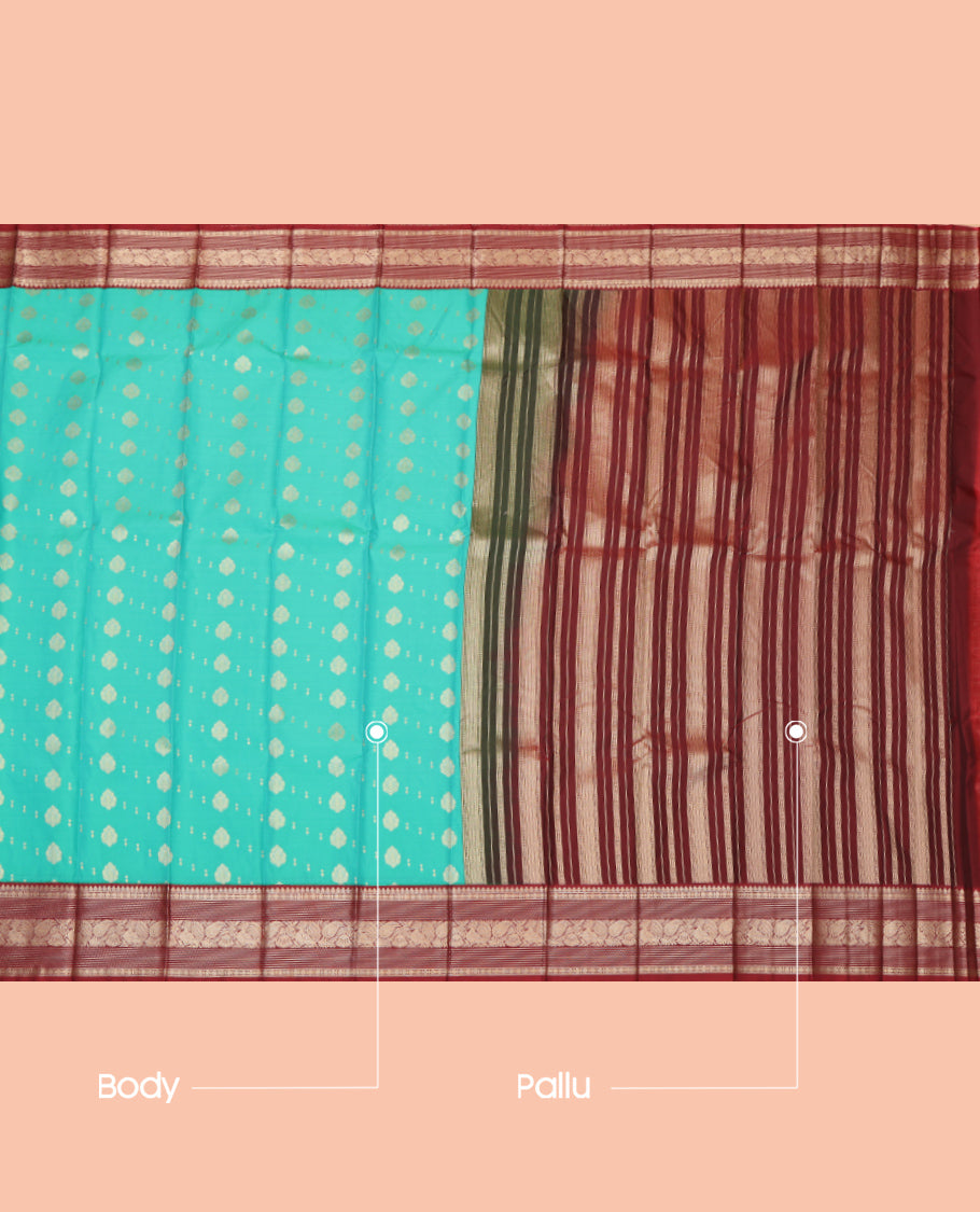 Blue Budget Silk Saree