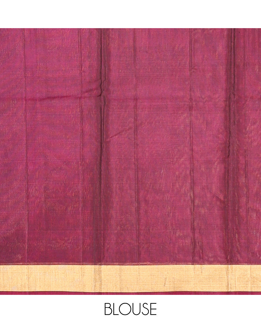 Blue Silk Cotton Saree
