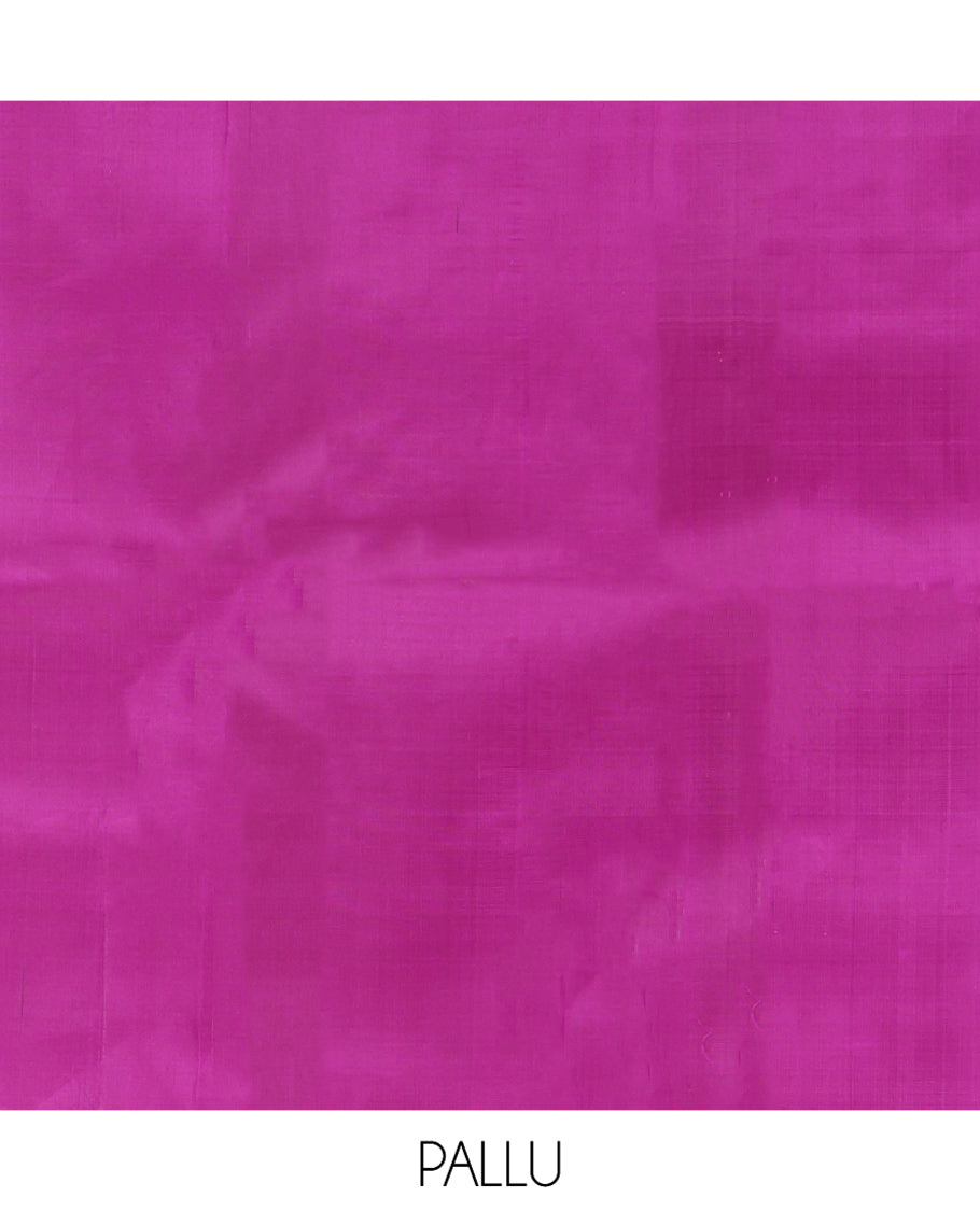 Pink Zari Buttas Kanchipuram Silk Saree