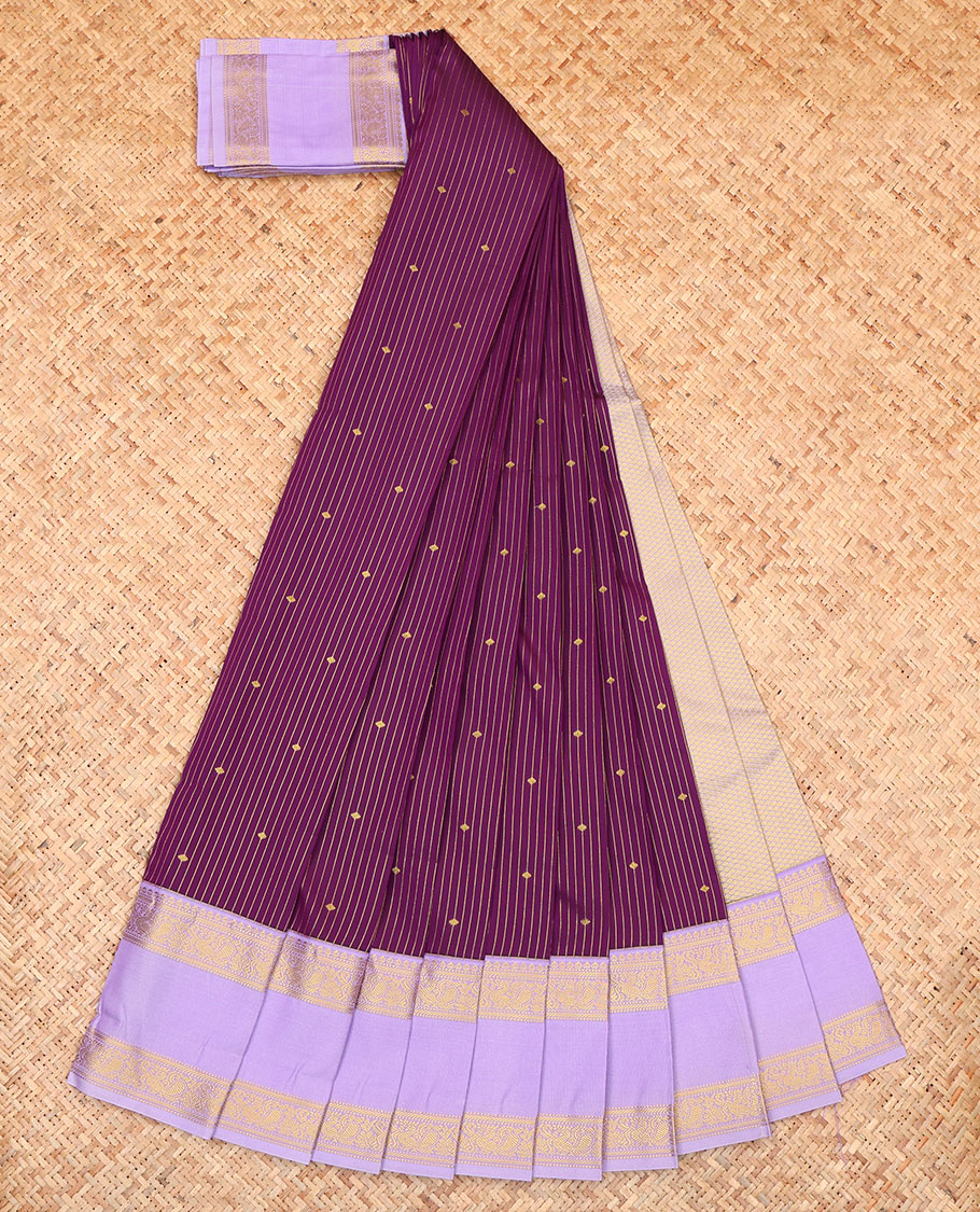 Purple Budget Silk Saree