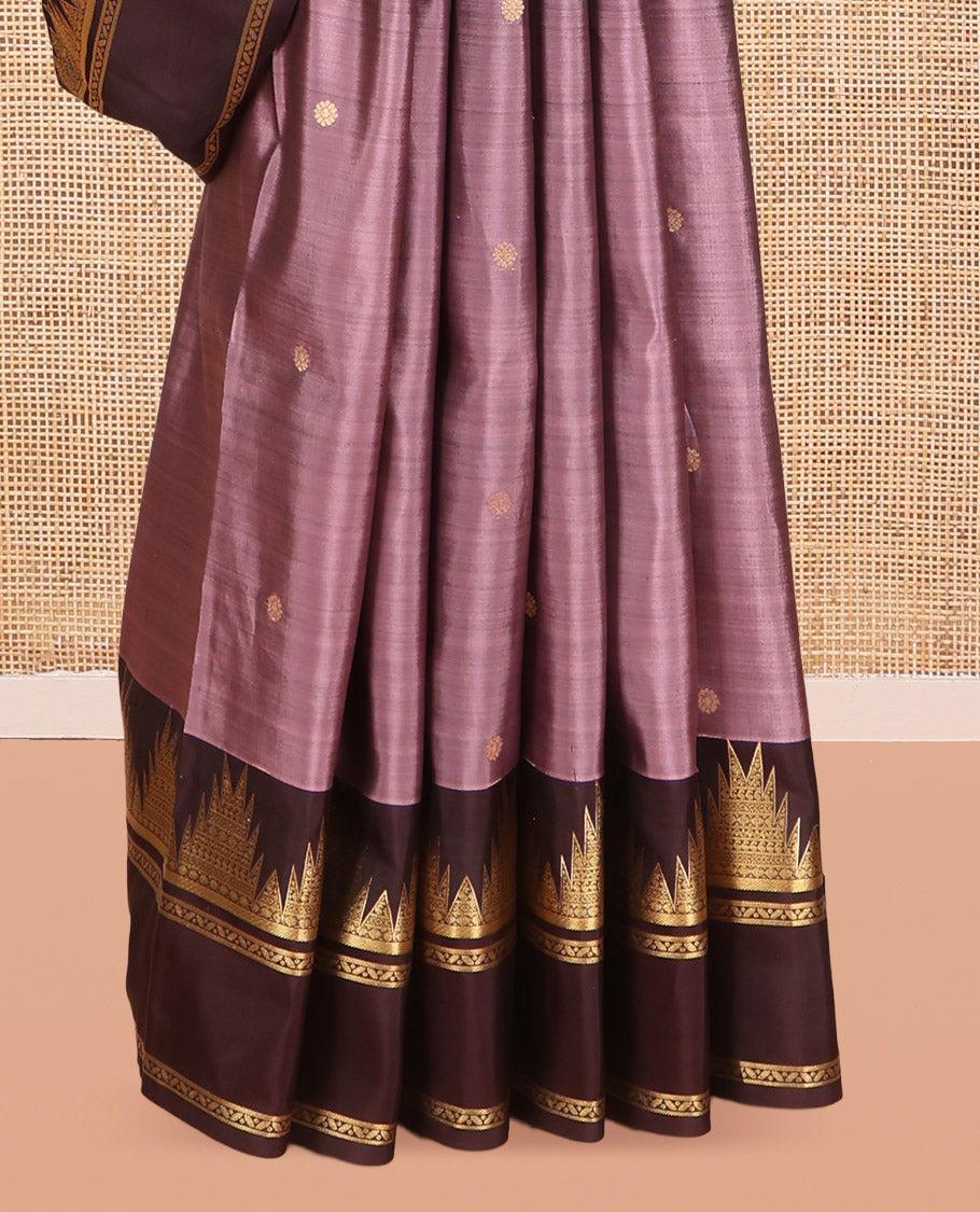 Onion-Brown Vasundhara Silk Saree