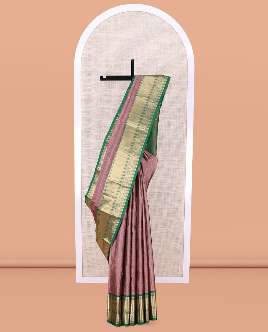 Light-Chocolate-Green Vasundhara Silk Saree