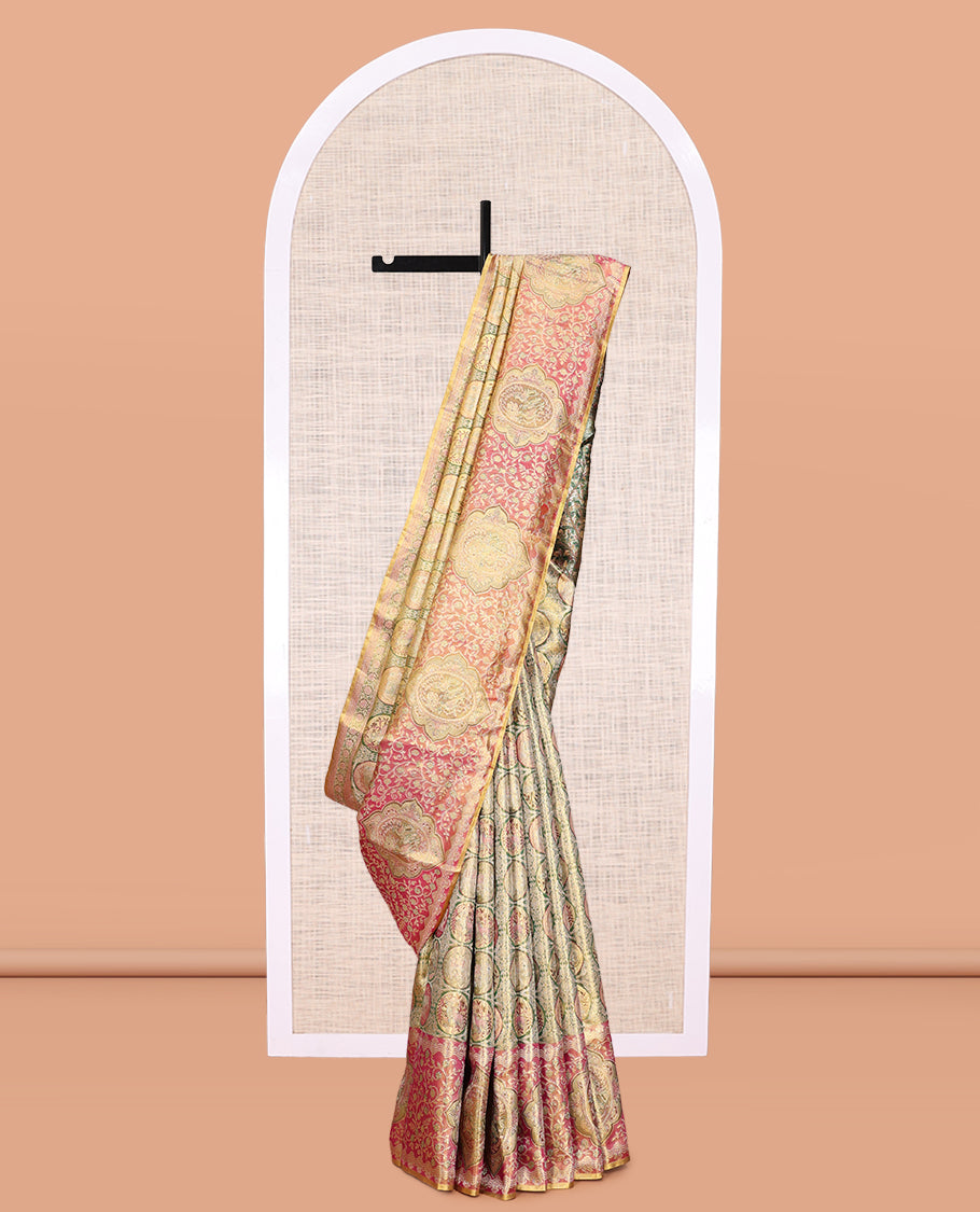 Green Kanchipuram Tissue Silk Saree