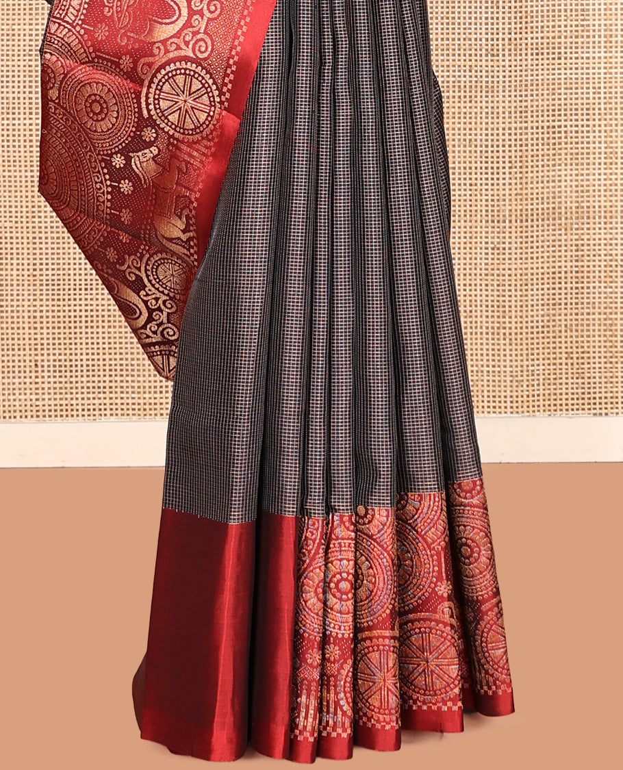 Brown Mayuri Soft Silk Saree